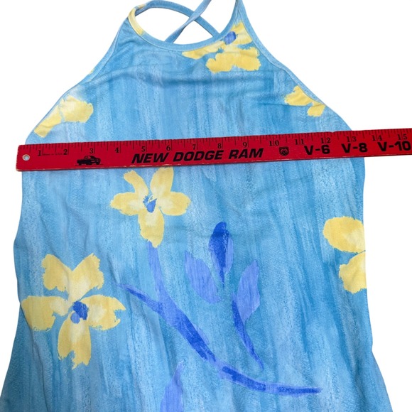 Vintage 90s Hibiscus Print Michel Stephen Paris Mini Dress Women's Size Small - Picture 5 of 8